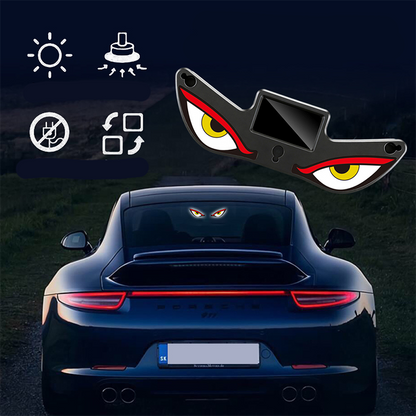 🚗 BEGRÄNSAD TID: 50 % RABATT! 🔋 Solar Devil's Eye LED-varningslampa för bil – solcellsdriven, 4 lägen, vattentät 💡