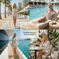 👙 50% RABATT NU! 🌊 Boho virkad strandklänning med tofsar – luftig, flödande & bohemisk chic – perfekt vid poolen, stranden eller på sommarsemester – justerbar passform 🧶✨