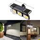 💡✨ Justerbar solcellsvägglampa med sensor – automatisk belysning för uppfart, altan & entré