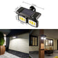💡✨ Justerbar solcellsvägglampa med sensor – automatisk belysning för uppfart, altan & entré