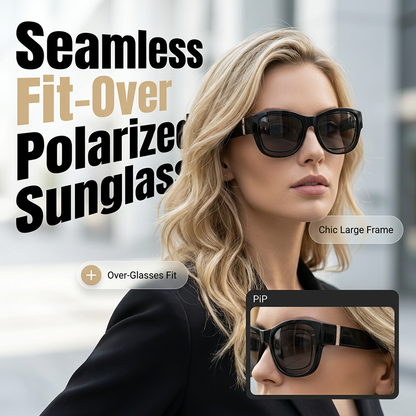 Stora Solglasögon att Bära Över Glasögon för Kvinnor 🕶️☀️