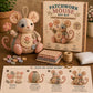 🧵🐭 Vintage lapptäcksmus DIY-kit – Allt inkluderat & perfekt för nybörjare!