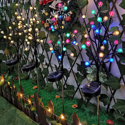 Soldriven LED-trädgrenträdgårdslampa