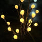 Soldriven LED-trädgrenträdgårdslampa