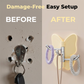 🦋 50% OFF! 50K+ sold! Rotatable butterfly hook – no drilling needed, 3 arms for all your accessories, keeps everything organized! ✨