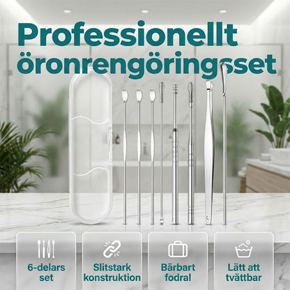 🔥🦻 50% rabatt! 6-delat öronrensarset i rostfritt – hållbart, hygieniskt & miljövänligt