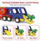 🦕🚛Double-Decker Dinosaur Transport Truck Toy