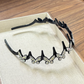 Wavy Crystal Headband Set – Lätt, halkfritt och flickaktigt hårsmycke, glittrande vågformad hårband med kristalldetaljer för bröllop och vardagsbruk, flickaktiga och feminina accessoarer