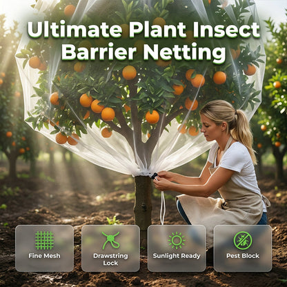 🛡️🌿 50% RABATT! Insektsnät för växter – skydda mot fåglar, ekorrar & skadliga insekter – släpper igenom sol & regn 🐦✨