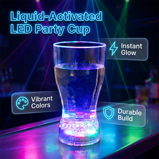 🥤✨ 50% RABATT NU! Vätskeaktiverad LED-mugg – magiskt ljus i varje klunk – perfekt för fest, födelsedag och högtider 🎉🌈