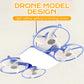 🚁 50% RABATT NU! 3-växlad E27-drönarmodellfläkt med fjärrkontroll – modern design, 3 hastigheter & 3 ljustemperaturer 💡🌀