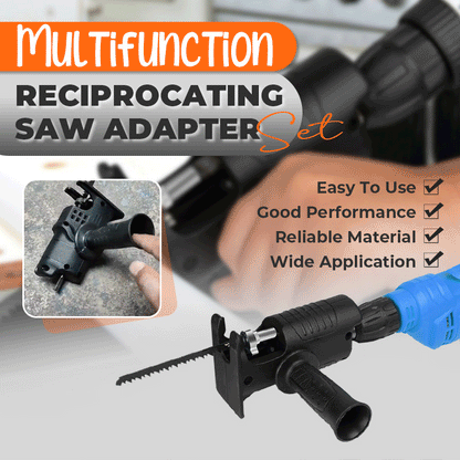 🛠️ 50% RABATT NU! ⚡ Adaptersats för multifunktions-recirkelsåg – förvandla borrmaskinen till tigersåg – perfekt för trä, metall och plast 🌲🔩