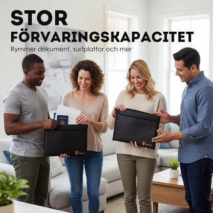 🔥 50% RABATT NU! Brandsäker & vattenavvisande dokumentväska – skyddar dina viktigaste papper, pass och värdesaker 🛡️🧯
