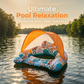 🔥50% RABATT NU! Extra‑tjock uppblåsbar poolflotte – med solskydd, cup‑hållare & ergonomisk rygg – perfekt för lata sommardagar 🌊☀️