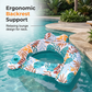 🔥50% RABATT NU! Extra‑tjock uppblåsbar poolflotte – med solskydd, cup‑hållare & ergonomisk rygg – perfekt för lata sommardagar 🌊☀️