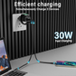 🔌 50% RABATT NU! ⚡ 3-i-1 Laddningsstation – 30W snabbladdning, magnetisk klockladdare & kompakt design – perfekt för hemmet, resan och kontoret 📱⌚✨