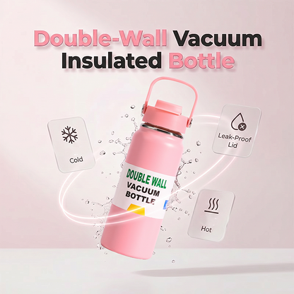 🥤 50% RABATT NU! Premium termosflaska i rostfritt stål – dubbelväggig vakuumisolering – håller drycken iskall eller varm hela dagen 🔥❄️