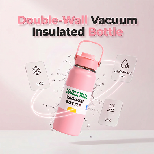 🥤 50% RABATT NU! Premium termosflaska i rostfritt stål – dubbelväggig vakuumisolering – håller drycken iskall eller varm hela dagen 🔥❄️