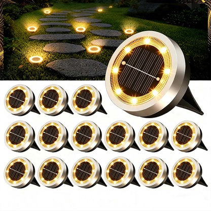 🌿 50% RABATT NU! Solcellsdrivna marklampor för trädgården (4-pack) – vattentäta, 8 lysdioder & automatiskt ljus – 10 sekunders installation 🌸✨
