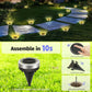 🌿 50% RABATT NU! Solcellsdrivna marklampor för trädgården (4-pack) – vattentäta, 8 lysdioder & automatiskt ljus – 10 sekunders installation 🌸✨