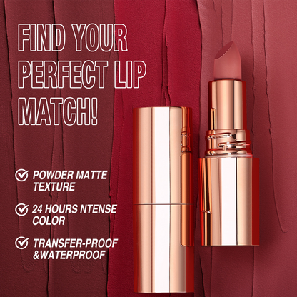 💄 50% RABATT NU! 24 timmars långvarigt matt läppstift – kladdfritt, rikt pigment & återfuktande – perfekt för hela dagen ✨💋