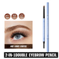 💥Köp 1 få 1 gratis! Dubbeländad vattenfast ögonbrynspenna – exakt definition, naturlig finish & håller hela dagen ✨👁️