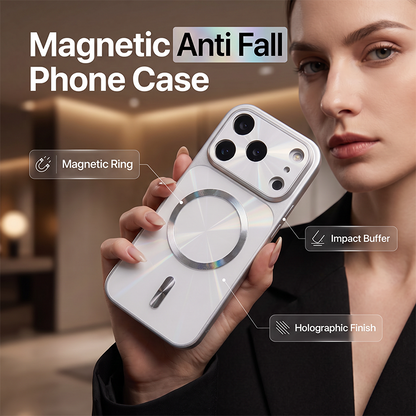 📱 50% RABATT NU! Magnetiskt anti‑fall telefonfodral – passar iPhone 12 till 17 Pro Max – stark magnetring, kamera‑ & stötskydd – holografisk design 🛡️✨