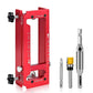 🔧 50% RABATT NU! 📐 Justerbart gångjärnsfräsverktyg – komplett kit – 6061 aluminium, justerbar längd & djup – perfekt för proffs och DIY 🚪✨