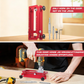🔧 50% RABATT NU! 📐 Justerbart gångjärnsfräsverktyg – komplett kit – 6061 aluminium, justerbar längd & djup – perfekt för proffs och DIY 🚪✨