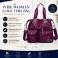 👜 50% RABATT NU! Stor vattentät tygväska för kvinnor – rymlig, tre bärsätt & smart fickorganisation – perfekt för jobb, resor & vardag 🧳✨