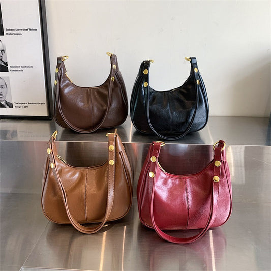 👛 50% RABATT NU! Klassisk axelväska i solid färg med dragkedja – säker, hållbar & stilren – perfekt för vardag, jobb och resor 👜✨
