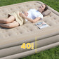 🛏️ 50% RABATT NU! Portabel luftmadrass med inbyggd pump – snabb uppblåsning, bikakestruktur & 40 cm höjd – perfekt för camping, gäster och utomhusbruk 🏕️✨