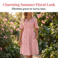 👗 50% RABATT NU! Women's Casual V‑Ring Printklänning med Fickor – blommigt mönster, mjukt tyg & praktiska sidofickor – perfekt för vardag och sommar 🌸☀️