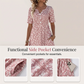👗 50% RABATT NU! Women's Casual V‑Ring Printklänning med Fickor – blommigt mönster, mjukt tyg & praktiska sidofickor – perfekt för vardag och sommar 🌸☀️