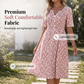 👗 50% RABATT NU! Women's Casual V‑Ring Printklänning med Fickor – blommigt mönster, mjukt tyg & praktiska sidofickor – perfekt för vardag och sommar 🌸☀️