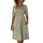 👗 50% RABATT NU! Women's Casual V‑Ring Printklänning med Fickor – blommigt mönster, mjukt tyg & praktiska sidofickor – perfekt för vardag och sommar 🌸☀️