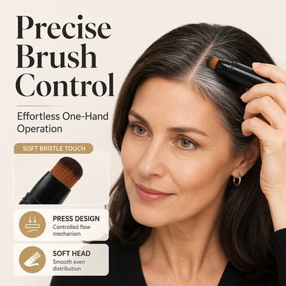 💇‍♀️ 50% RABATT NU! Hårpenna för omedelbar täckning av grått hår – snabb, naturlig & kladdfri – perfekt mellan färgningarna ✨