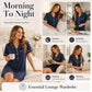 🧵 50% RABATT NU! Mjuk kortärmad nattlinne för kvinnor – premiumblandning, andningsbar & tidlös design – perfekt för en god natts sömn och lata morgnar 🌙✨
