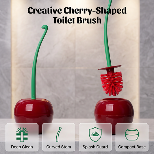 🍒 50% RABATT NU! Kreativ toalettborste i körsbärsform – ergonomisk, djuprengörande & hygienisk – perfekt för alla badrum 🚽✨