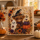 🎃 50% RABATT NU! Halloween DIY‑kit med spökmotiv och pärlor – komplett set med canvas, pärlor & lim – skapa en magisk höstdekoration 👻✨