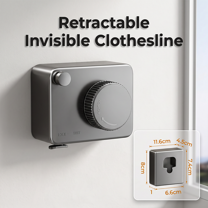 🧺 50% RABATT NU! ✨ Utdragbar osynlig klädstreck – stansfri installation, anti-sag spänning & 20 kg kapacitet – perfekt för sovrum, badrum och balkong 🏠