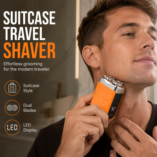 🪒 50% RABATT NU! Mini Pocket Razor – uppladdningsbar magnetisk rakapparat – resväskedesign, dubbla precisionsblad & kompakt – perfekt för resan ✈️✨