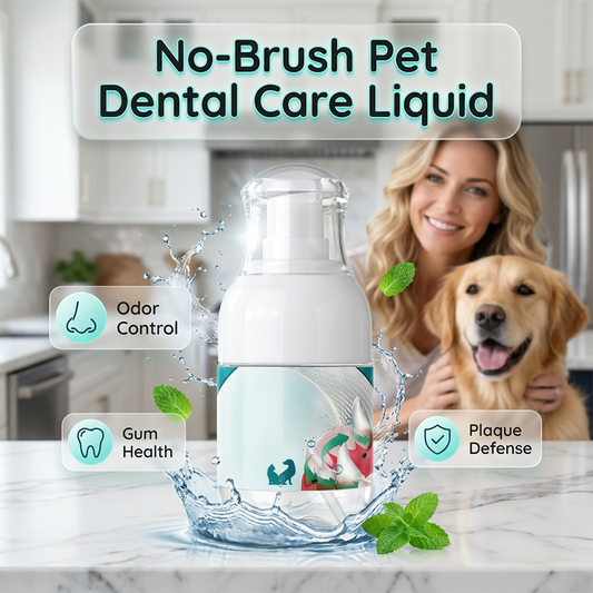 🧴 50% RABATT NU! Tandvårdsvätska för husdjur – utan borste – löser upp plack & tandsten, fräschar andedräkten – tillsätt i vattenskålen 🐾✨