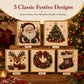🎄 50% RABATT NU! DIY Jul Pärl-Diamantmålning Konstkit – 5 klassiska motiv, enkla steg & skimrande 3D-effekt – perfekt för mysiga vinterkvällar och som present ✨🖼️