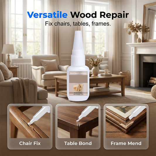 🥳50% RABATT NU! Strong Bond Wood Glue – starkt trälim för dörrkarmar, stolar och bord – precisionsspets, snabbhärdande & torkar kristallklart 🛠️✨