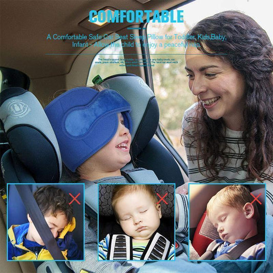 🧸 50% RABATT NU! Huvudstödband för bilen – justerbart, mjukt & perfekt för långresor – passar barn och vuxna 🚗✨