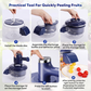 🧄🍎 50% RABATT NU! Transparent elektrisk frukt- & grönsaksskalare – 5 rostfria blad, snabb skalning & enkel rengöring – perfekt för köket 🍇✨