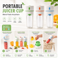 🍹 50% RABATT NU! Trådlös portabel juicepresskopp – 1200 mAh, 2‑i‑1 lock & 10‑bladig skärare – färsk juice på 35 sekunder – perfekt för kontoret, gymmet och resan 🥤✨