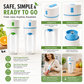 🍹 50% RABATT NU! Trådlös portabel juicepresskopp – 1200 mAh, 2‑i‑1 lock & 10‑bladig skärare – färsk juice på 35 sekunder – perfekt för kontoret, gymmet och resan 🥤✨