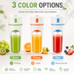 🍹 50% RABATT NU! Trådlös portabel juicepresskopp – 1200 mAh, 2‑i‑1 lock & 10‑bladig skärare – färsk juice på 35 sekunder – perfekt för kontoret, gymmet och resan 🥤✨